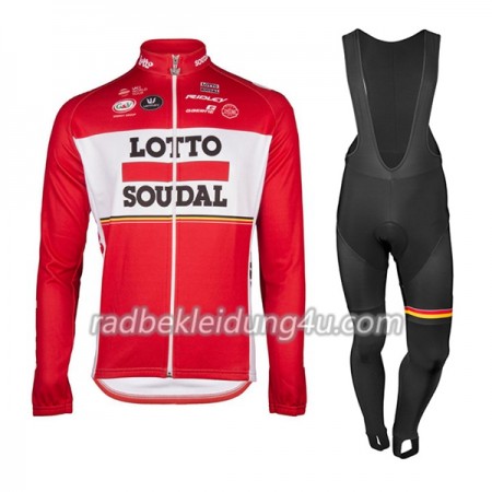 Set Langarmtrikot + Trägerhose Lange 2017 Lotto Soudal N001